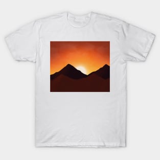 Mountain range sunrise T-Shirt